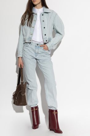 Givenchy Straight Jeans, Womens, Light Blue