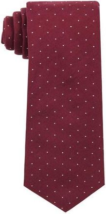 ConStruct Dot Print Cotton Tie in Wine at Nordstrom Rack