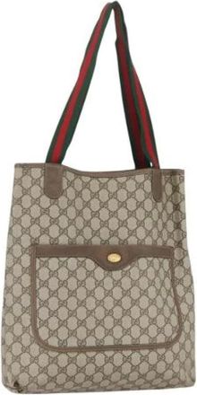 Gucci Pre-owned Tote Bags, female, Beige, Size: ONE SIZE Pre-owned Tote Bag