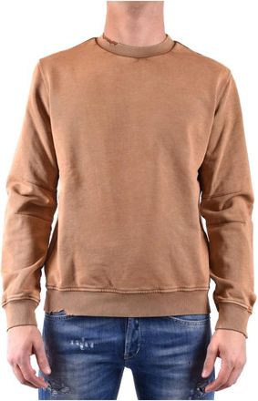 Paolo Pecora 21Lc 1M040551181 Sweatshirt - Heren - Sweatshirts - Bruin - S - Katoen - Hoodies & sweatvesten