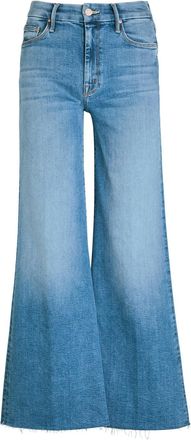 Mother The Roller Fray Wide-leg Jeans - Blue - 27 (W27 / UK8-10 / S)