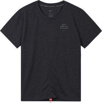 Nike (WMNS) Nike Dri-FIT Run Division Back Printing Sports Running T-Shirt Black DD5316-010