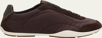 Brunello Cucinelli Nylon Suede Sneakers