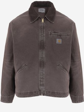 Carhartt Work in Progress Mens Cotton Jacket Detroit Brown