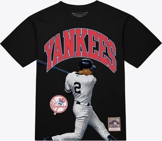 Mitchell & Ness Mens Mitchell & Ness Derek Jeter Black New York Yankees Photo Arch Player Graphic T-Shirt at Nordstrom, Size Xx-Large