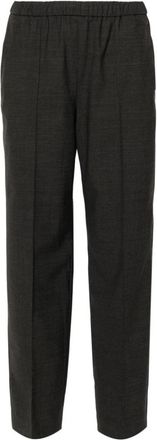 Fabiana Filippi Rechte broek - Dames - Straight fit broeken - Zwart - XS - Wol - Broeken
