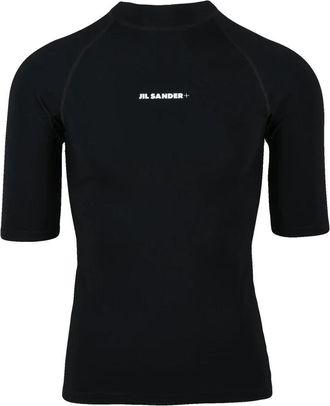 Jil Sander Technical Fabric T-shirt - Black