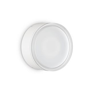 Ideal Lux L&aacute;mpara de techo/pared de aluminio blanco con difusor acr&iacute;lico