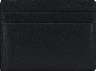 Balenciaga Mens Calfskin Card Holder Black-White Calf Leather Umbrellas Black/white Accessory