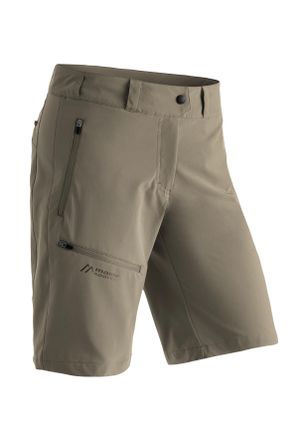Maier Sports Funktionsshorts MAIER SPORTS Latit Short W, Damen, Gr. 34, Normalgr&ouml;ssen, beige (dunkelbeige), 88% Polyester (Recycelt), 12% Elasthan, Hosen Funktions