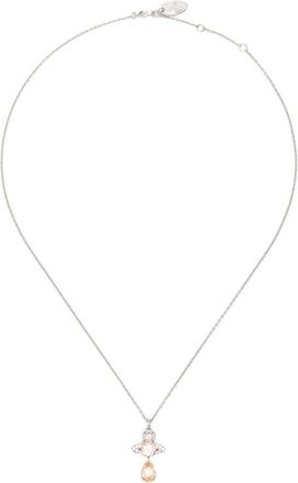 Vivienne Westwood Silver Chain Necklace with Stylized Orb Pendant