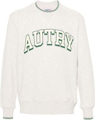 Autry White Logo Jersey Sweatshirt