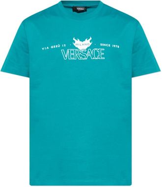 Versace Hombre, Camisetas, Azul, Talla: XL