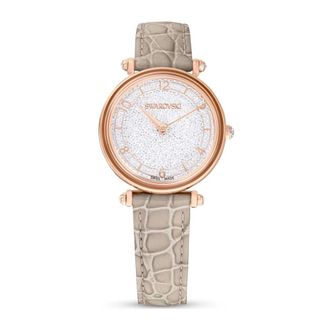 Swarovski Crystalline Wonder Horloge - Dames - Horloges - Wit - ONE Size - Leer - Accessoires