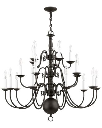 Livex Lighting Livex Williamsburgh 20-Light Bronze Chandelier