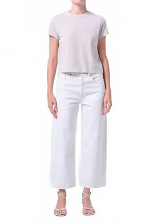 A Gold E Arc Subtle Bow-Leg Jean In Chalk White