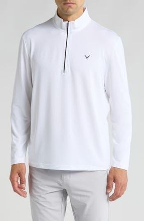 Callaway Quarter Zip Pullover in Bright White at Nordstrom Rack, Size Xx-Large