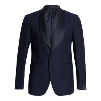 Tagliatore Blazers, male, Blue, Size: 2XL Shawl-lapel Tuxedo