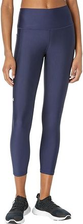 Under Armour HeatGear Armour High-Waisted Ankle Leggings Womens Casual Pants Midnight Navy/White : LG (US 12-14) R, Polyester/Elastane