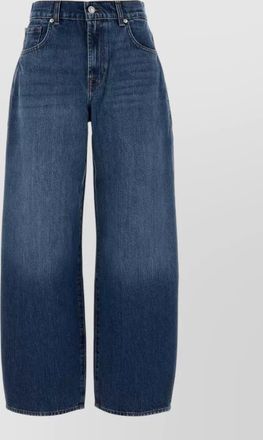 7 For All Mankind denim straight-leg jeans
