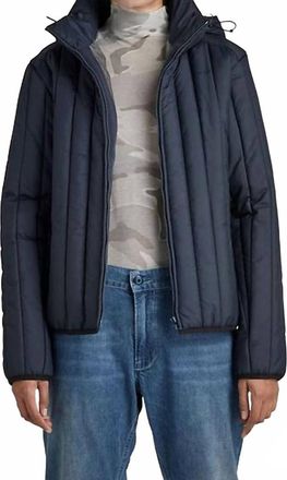 G-Star Vertical Quilted Jacket In Blue