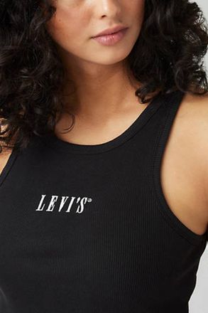 Levi's Canotta Gemini stampata - Donna - XS - Nero / Tank Serif 1873 Caviar
