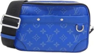 Louis Vuitton Pre-owned Vintage Schoudertas - Heren - Vintage Schoudertas - Blauw - ONE Size - Leer - Vintage