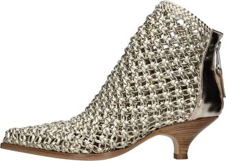 Elena Iachi E4168 Enkellaarsjes - Dames - Laarzen met Hak - Veelkleurig - 36 EU - Leer - Schoenen