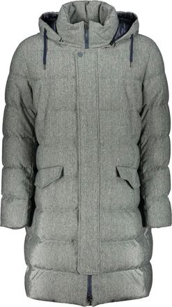 Herno Gewatteerde jas met verstelbare capuchon - Grijs