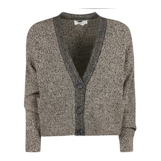 Sportmax Truien & Vesten, Dames, Veelkleurig, M, Polyester, Stretch Viscose Maxi Cardigan