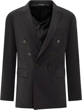 Reveres 1949 Double-breasted Blazer - Heren - Business blazers - Zwart - M - Kostuums