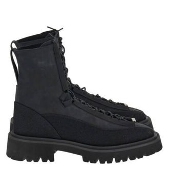 Ferragamo Atlante Hybrid Combat Boots, Size 9 EE