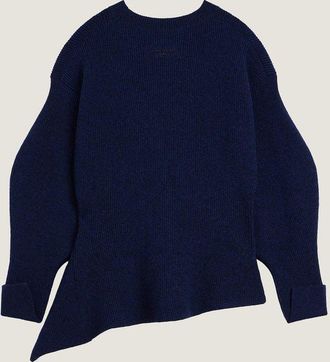 Givenchy Ribbed Knit Top - Navy