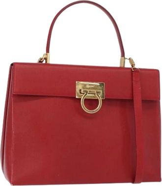 Ferragamo Pre-owned Handbags, female, Red, Size: ONE SIZE Pre-owned Handbag