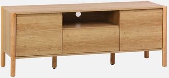 Sweeek Mobile TV decorazione legno 2 ante 1 cassetto 140cm