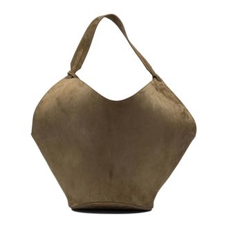 Khaite Tassen, Dames, Bruin, ONE Size, Leer, Lotus Tote Bag