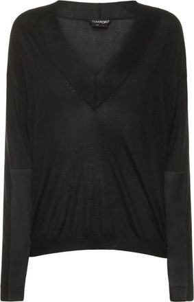 Tom Ford Tops - Dames - Cashmere truien - Zwart - L - Truien & Vesten
