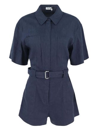 SIMKHAI belted playsuit - Blue