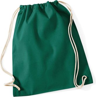 Westford Mill W/Mill Cotton Gymsac Colour=Bottle Green Size=O/S