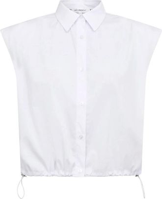Co'Couture Dames, Blouses & Shirts, Wit, Maat: L Katoen