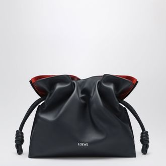 Loewe Dark blue layered medium Flamenco leather clutch