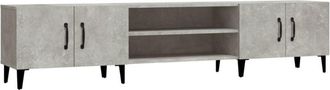 vidaXL Vidaxl - tv Cabinet Concrete Grey 180x31.5x40 cm Engineered Wood