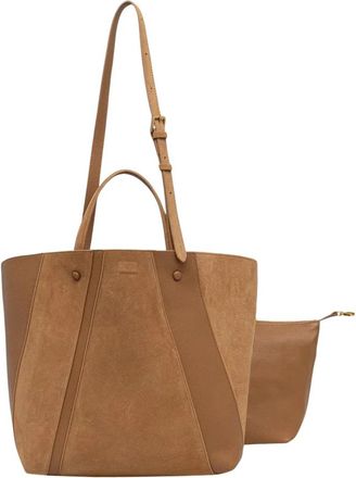 Patrizia Pepe Torebka shopper - Dames - Shoppers - Bruin - ONE Size - Su&egrave;de - Tassen
