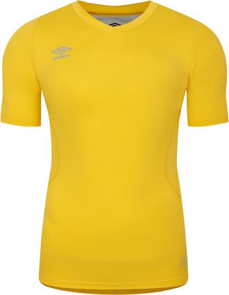 Umbro Unisex Elite V-hals Base Layer Top voor volwassenen (Geel)