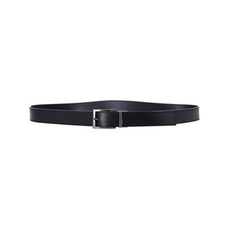 Emporio Armani Palmellato-Leather Printed Reversible Belt - male - Emporio Armani - Belts - Black - ONE SIZE - Accessories