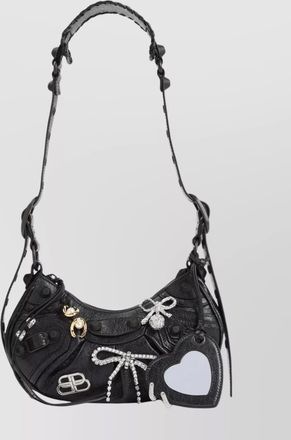 Balenciaga xs shoulder bag crystal knot signature studs