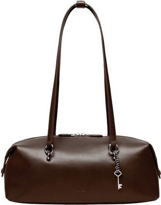 Oryany Martin Leather Shoulder Bag in Dark Choco at Nordstrom