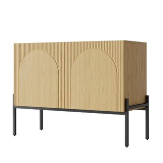 Urban Meuble Aparador efecto madera dise&ntilde;o arqueado texturizado 2 puertas