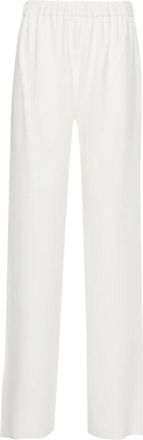 Valentino Cady Couture Wijde Pijpen Broek - Dames - Broeken - Wit - Maat: S Zijde
