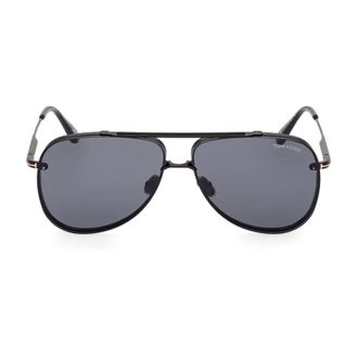 Tom Ford Sunglasses, unisex, Black, Size: 62 MM Leon Sunglasses